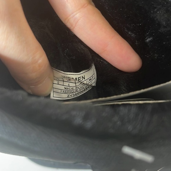 Kemi Bella Short Suede Faux Fur Boots Size 6 - Picture 9 of 11